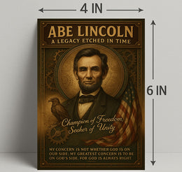 Abe Lincoln A Legacy Etched in Time Poster PosterGoat