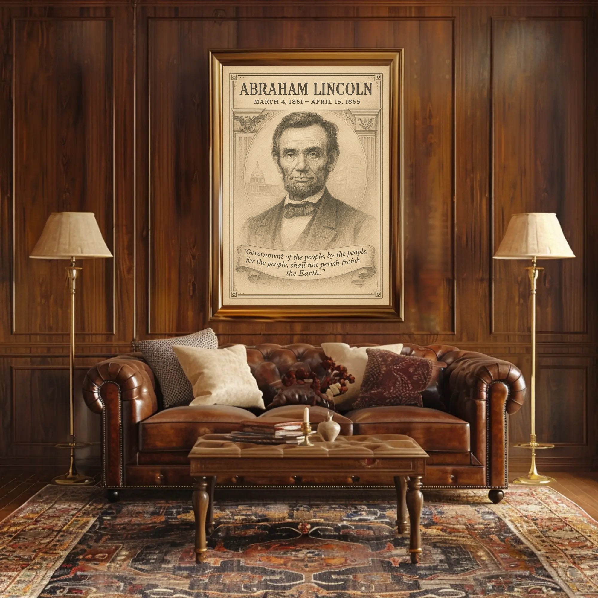 Abraham Lincoln 16th President Poster PosterGoat