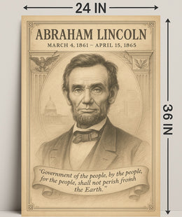 Abraham Lincoln 16th President Poster PosterGoat