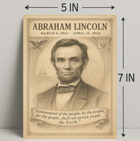 Abraham Lincoln 16th President Poster PosterGoat