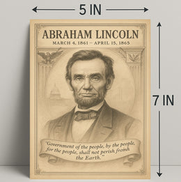 Abraham Lincoln 16th President Poster PosterGoat