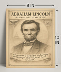 Abraham Lincoln 16th President Poster PosterGoat