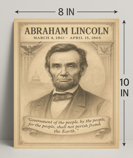 Abraham Lincoln 16th President Poster PosterGoat