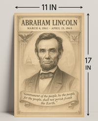 Abraham Lincoln 16th President Poster PosterGoat