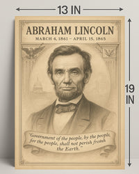 Abraham Lincoln 16th President Poster PosterGoat