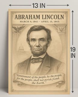 Abraham Lincoln 16th President Poster PosterGoat