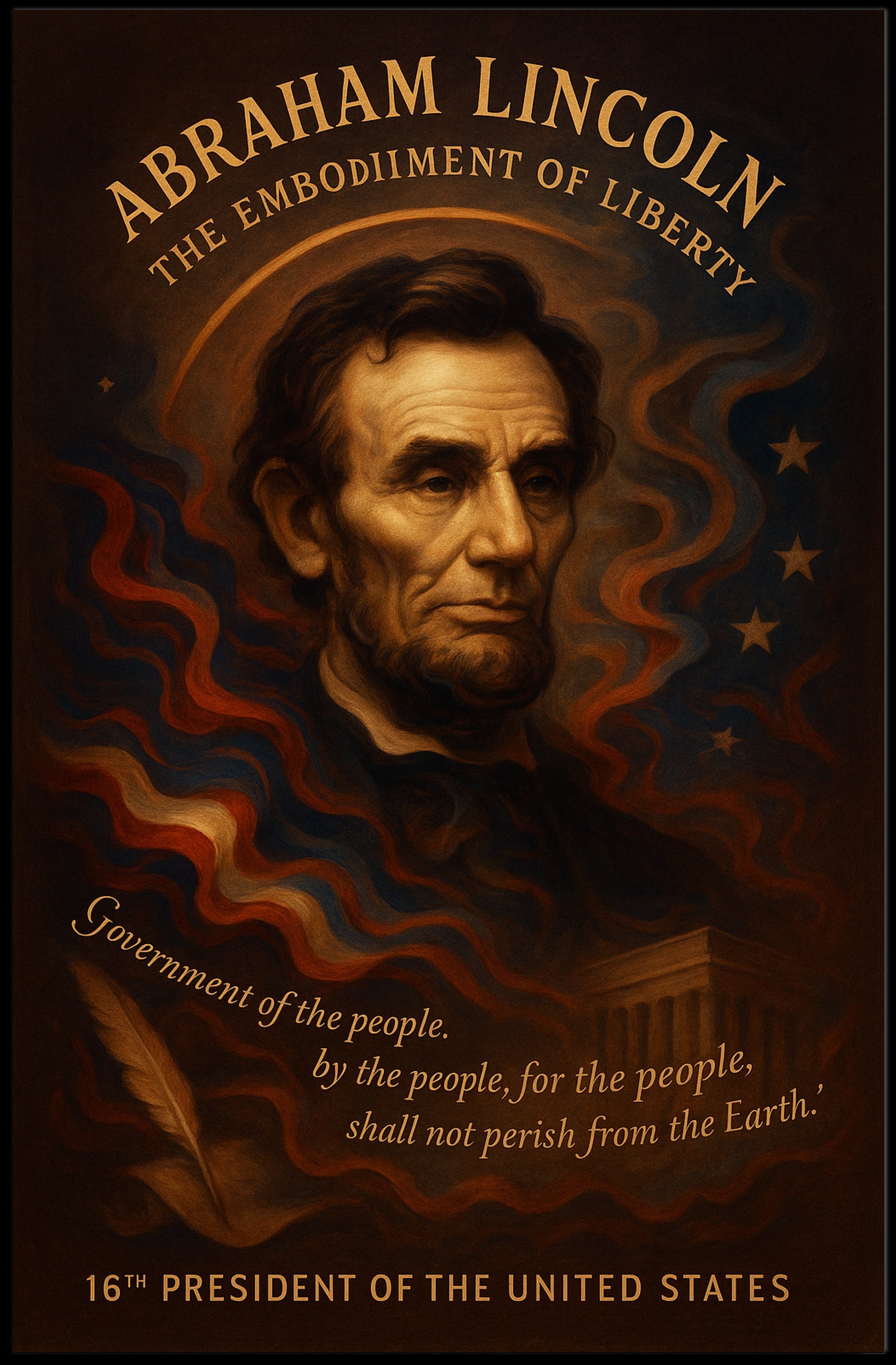 Abraham Lincoln 16th President Poster PosterGoat