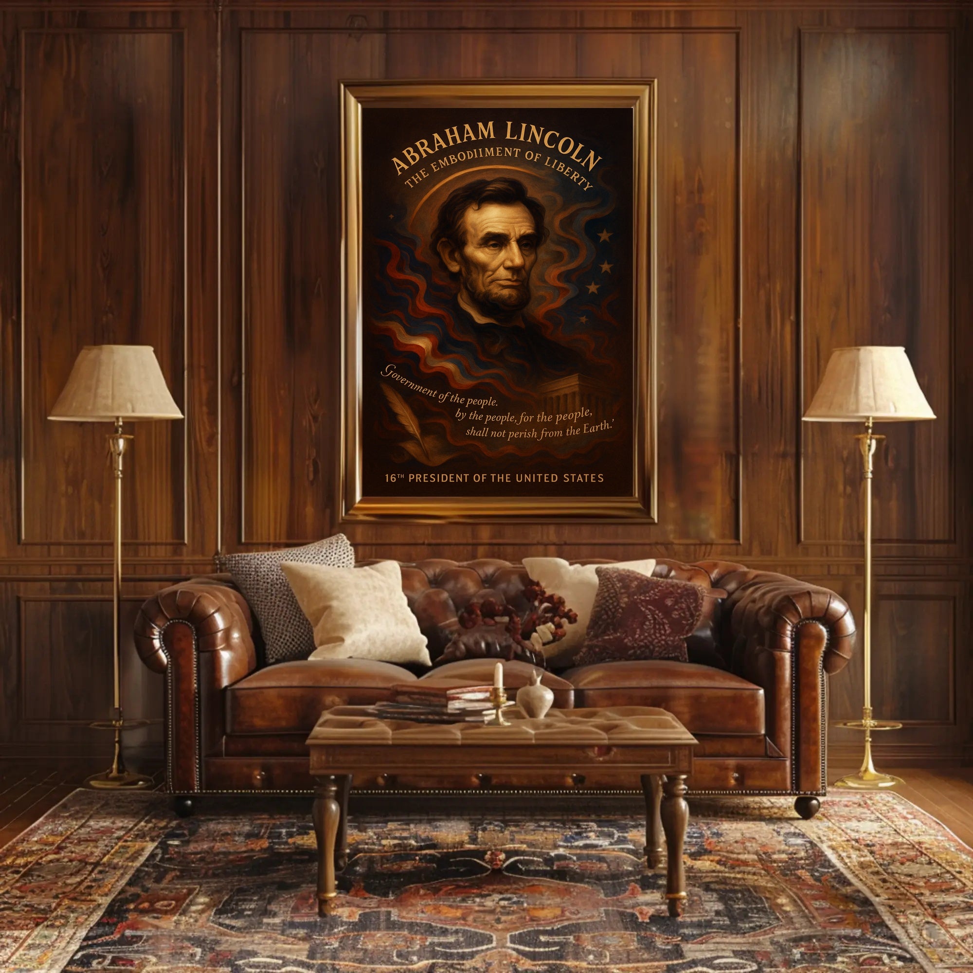 Abraham Lincoln 16th President Poster PosterGoat