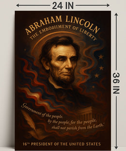 Abraham Lincoln 16th President Poster PosterGoat