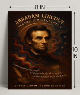 Abraham Lincoln 16th President Poster PosterGoat