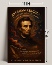 Abraham Lincoln 16th President Poster PosterGoat