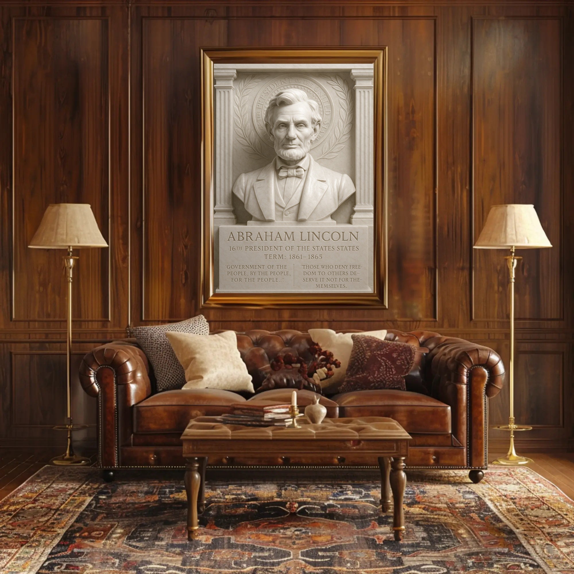 Abraham Lincoln 16th President Poster PosterGoat