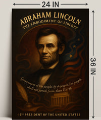 Abraham Lincoln 16th President Poster PosterGoat