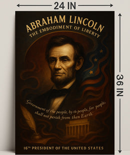 Abraham Lincoln 16th President Poster PosterGoat