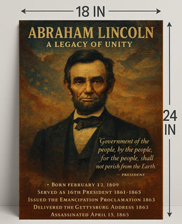 Abraham Lincoln 16th President Poster PosterGoat