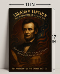 Abraham Lincoln 16th President Poster PosterGoat