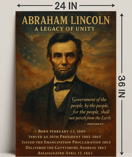 Abraham Lincoln 16th President Poster PosterGoat