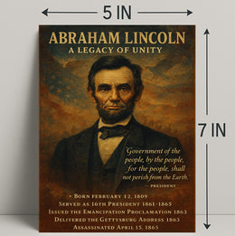 Abraham Lincoln 16th President Poster PosterGoat