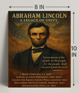 Abraham Lincoln 16th President Poster PosterGoat