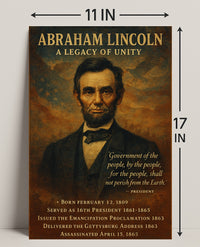 Abraham Lincoln 16th President Poster PosterGoat