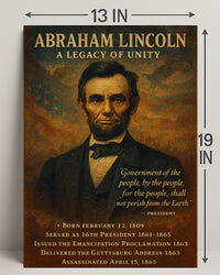 Abraham Lincoln 16th President Poster PosterGoat