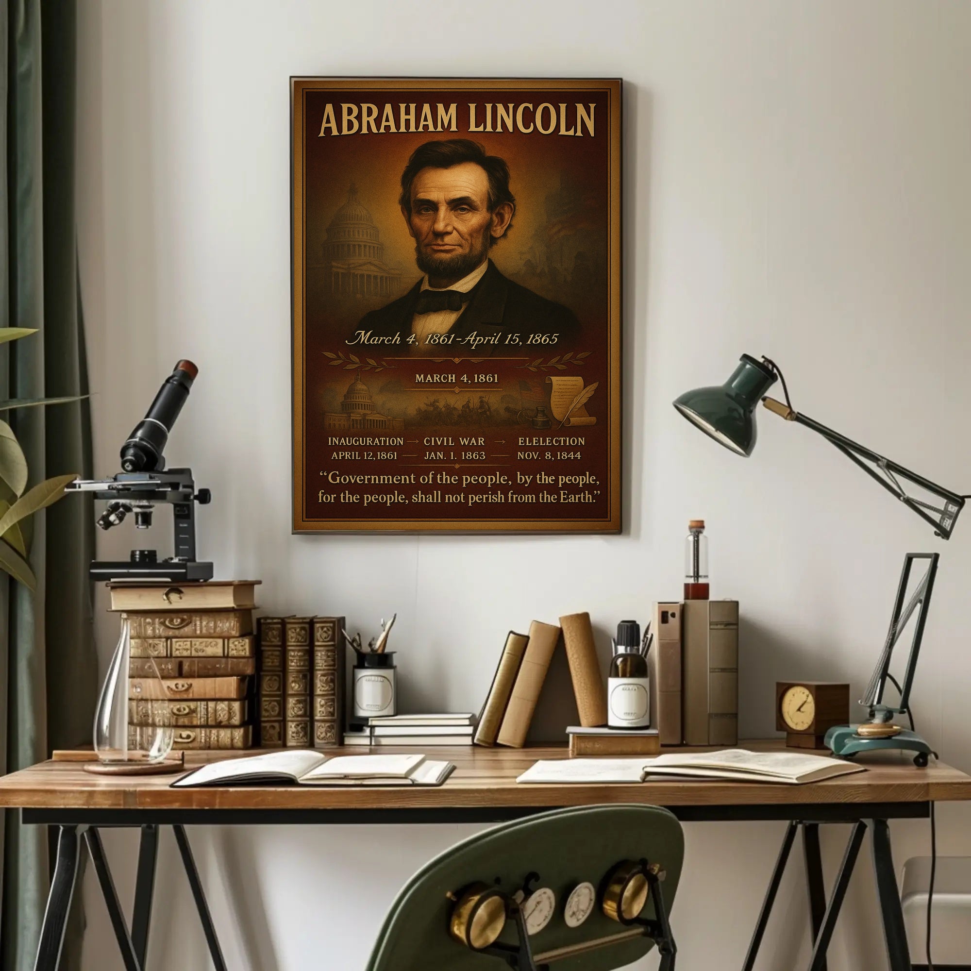 Abraham Lincoln 16th President Poster PosterGoat