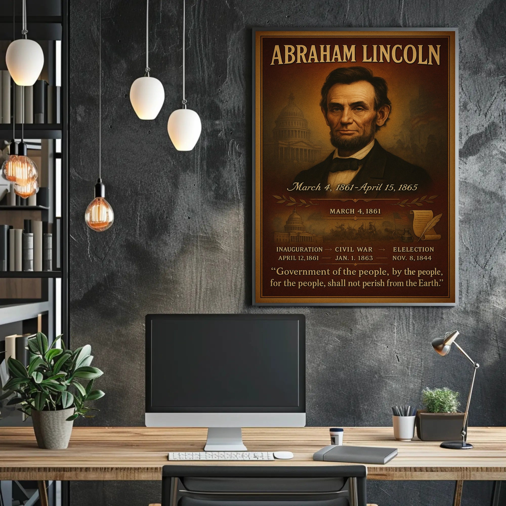 Abraham Lincoln 16th President Poster PosterGoat
