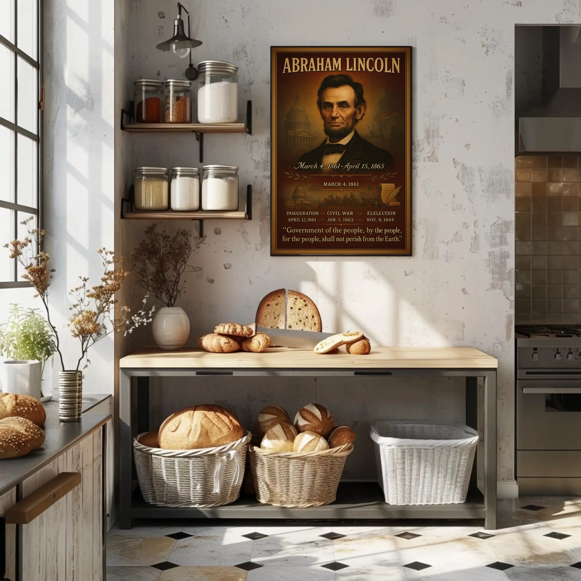 Abraham Lincoln 16th President Poster PosterGoat
