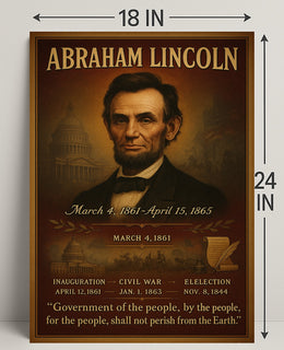 Abraham Lincoln 16th President Poster PosterGoat