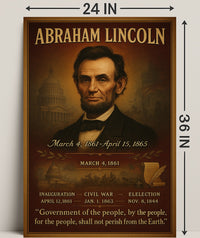 Abraham Lincoln 16th President Poster PosterGoat