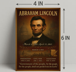 Abraham Lincoln 16th President Poster PosterGoat