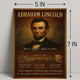 Abraham Lincoln 16th President Poster PosterGoat