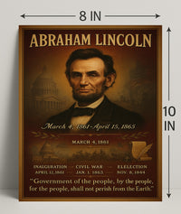 Abraham Lincoln 16th President Poster PosterGoat