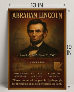 Abraham Lincoln 16th President Poster PosterGoat