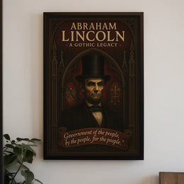 Abraham Lincoln  A Gothic Legacy Poster PosterGoat