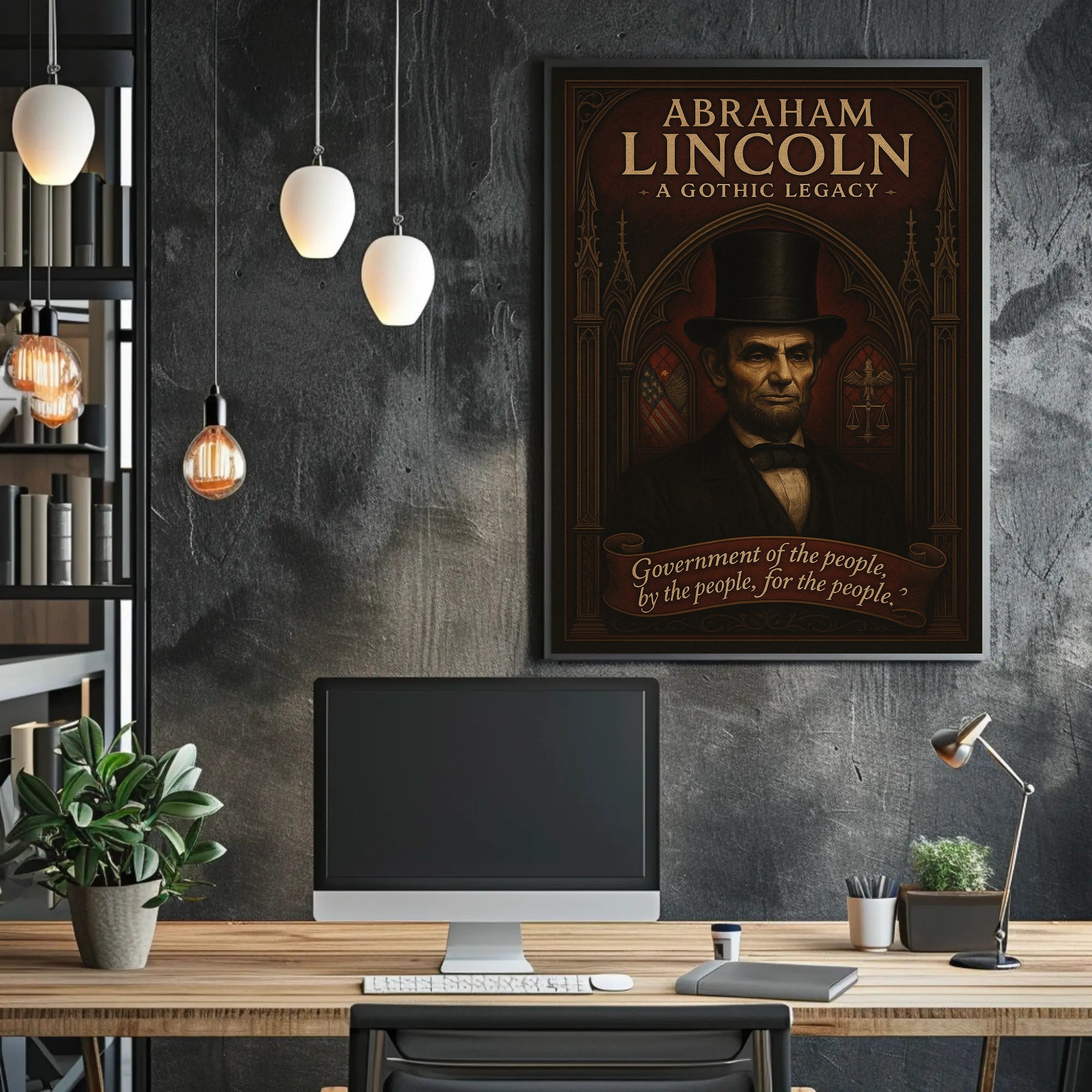 Abraham Lincoln  A Gothic Legacy Poster PosterGoat