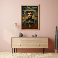 Abraham Lincoln A Legacy in Leadership Poster PosterGoat