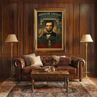 Abraham Lincoln A Legacy in Leadership Poster PosterGoat