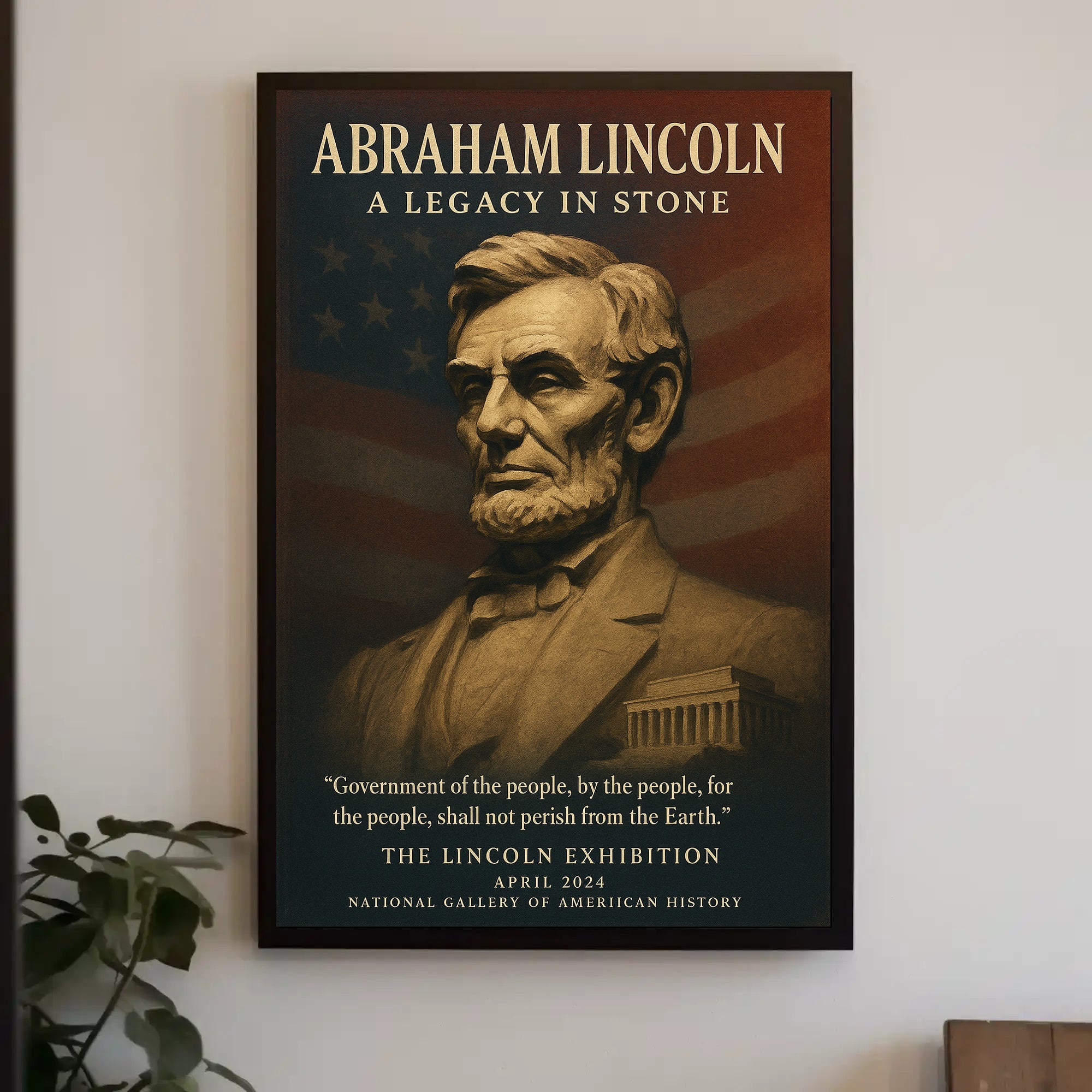 Abraham Lincoln A Legacy in Stone Poster PosterGoat