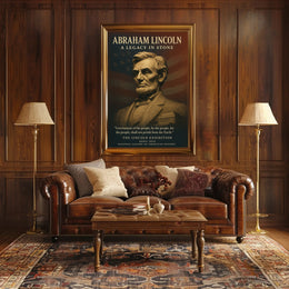 Abraham Lincoln A Legacy in Stone Poster PosterGoat