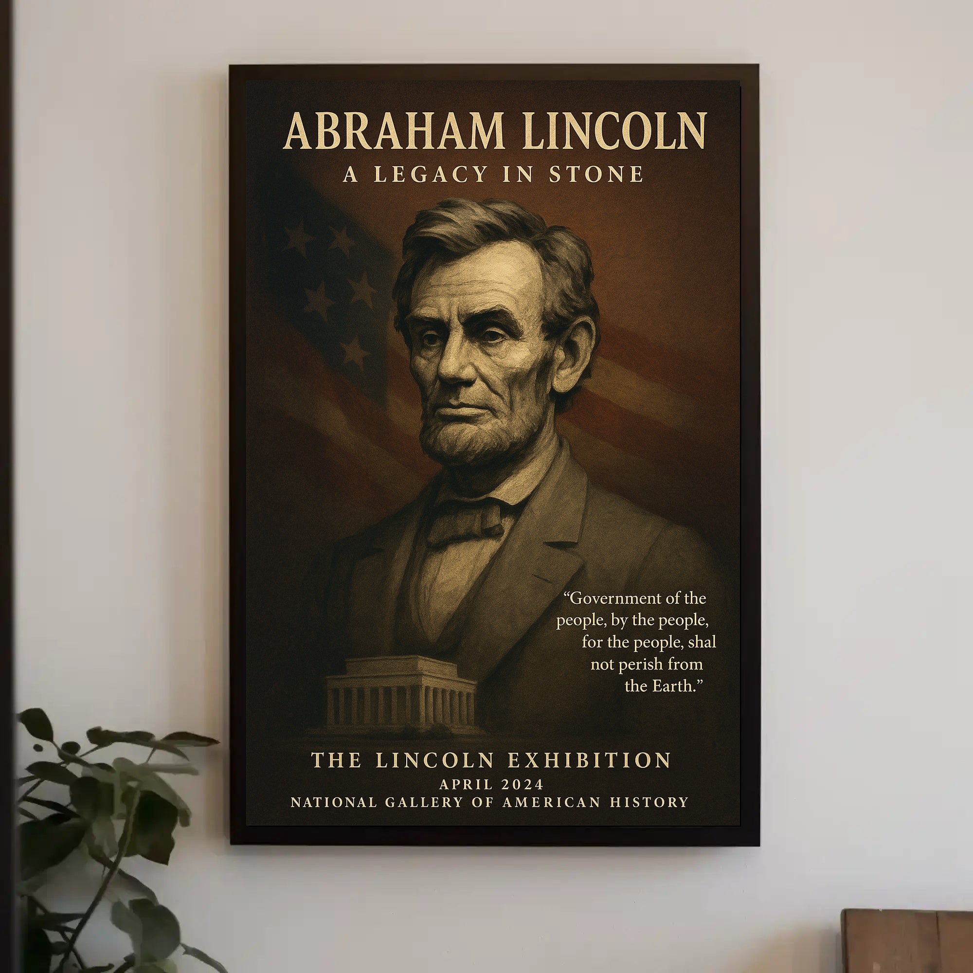 Abraham Lincoln A Legacy in Stone Poster PosterGoat