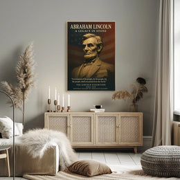 Abraham Lincoln A Legacy in Stone Poster PosterGoat