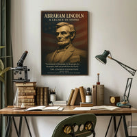 Abraham Lincoln A Legacy in Stone Poster PosterGoat