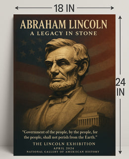 Abraham Lincoln A Legacy in Stone Poster PosterGoat