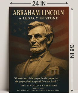 Abraham Lincoln A Legacy in Stone Poster PosterGoat