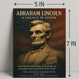Abraham Lincoln A Legacy in Stone Poster PosterGoat