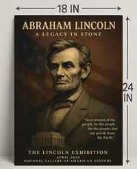 Abraham Lincoln A Legacy in Stone Poster PosterGoat