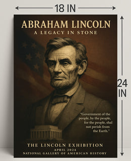 Abraham Lincoln A Legacy in Stone Poster PosterGoat