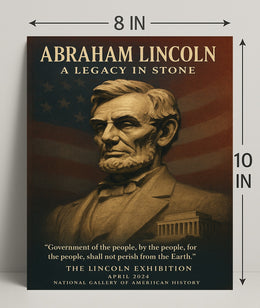 Abraham Lincoln A Legacy in Stone Poster PosterGoat