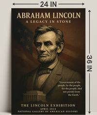 Abraham Lincoln A Legacy in Stone Poster PosterGoat